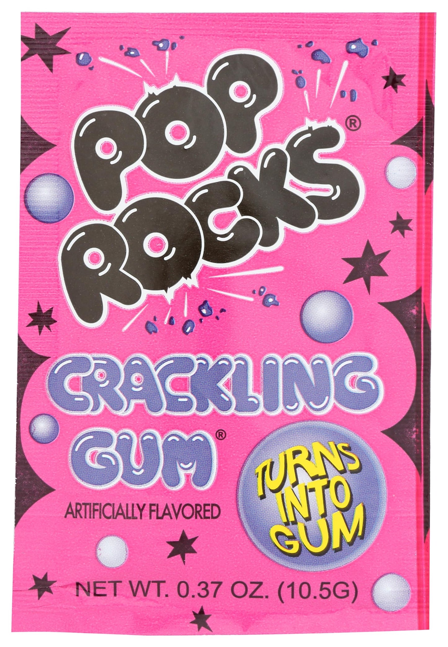Pop Rocks Bubble Gums (Pack of 12) - Classic Fizzy Bubble Gum Flavor Popping Candy Treat - Great for Parties, Candy Bowls, Snacks, and Classroom