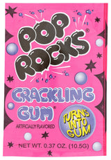 Pop Rocks Bubble Gums (Pack of 12) - Classic Fizzy Bubble Gum Flavor Popping Candy Treat - Great for Parties, Candy Bowls, Snacks, and Classroom