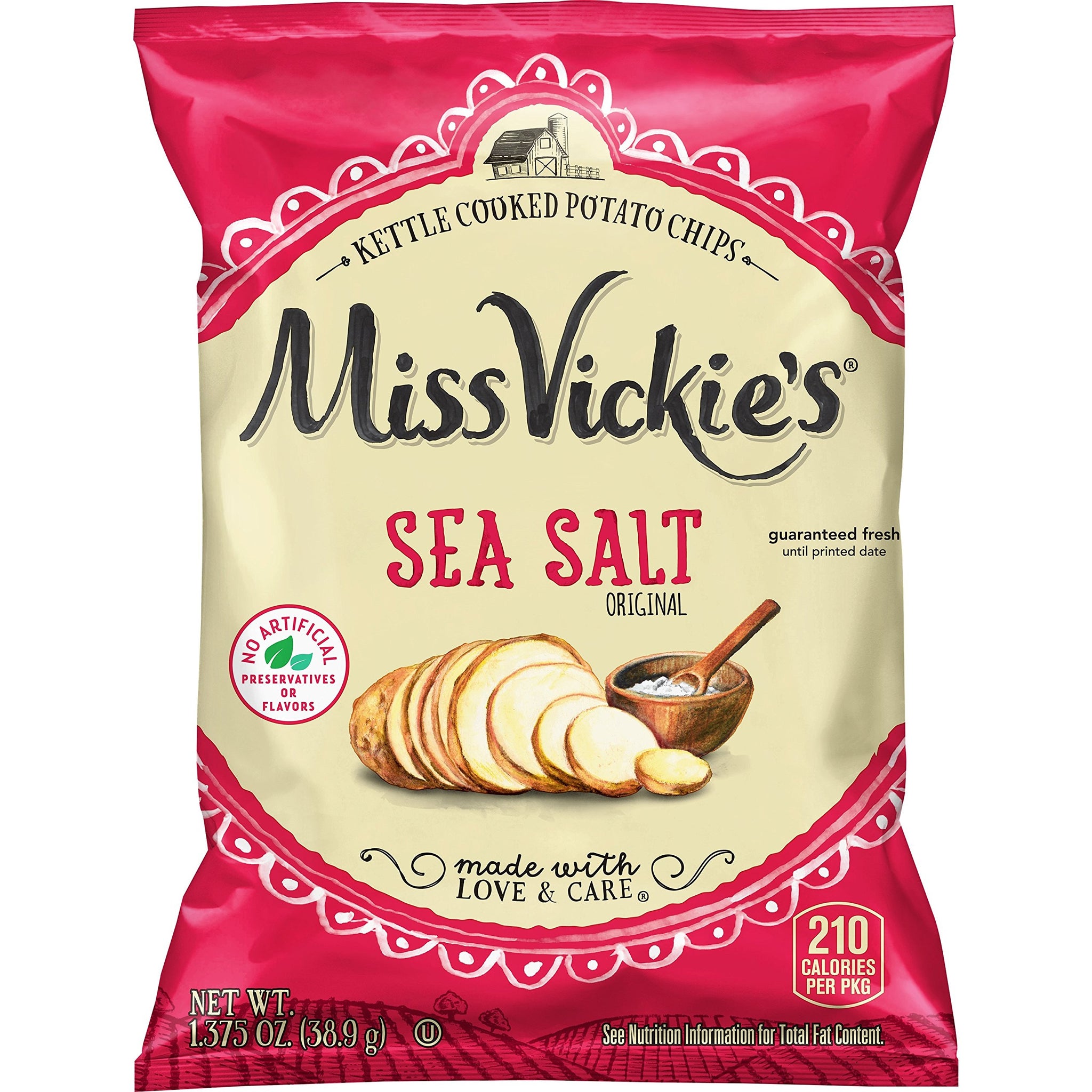 Miss Vickie's Flavored Potato Chips, Original, 28 Count,Packaging may Vary