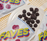 FAVES Blueberry Raspberry Fruit Snacks - 1 oz, 24 count, Plant Based, Non-GMO, Gluten Free, Allergen Free, Chewy Candy