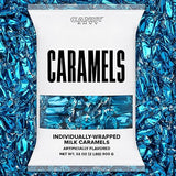 Candy Envy - Individually Wrapped Caramels - Blue Wrapper - 2 Pound Bulk Blue Candy - 150 Pieces Per Bag