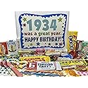 RETRO CANDY YUM ~ 1934 92nd Birthday Gift Box of Nostalgic Retro Candy Mix from Childhood for 92 Year Old Man or Woman Born 1934