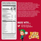 Lucky Charms Gluten Free Cereal with Marshmallows, Kids Breakfast Cereal, Made with Whole Grain, Large Size, 14.9 oz