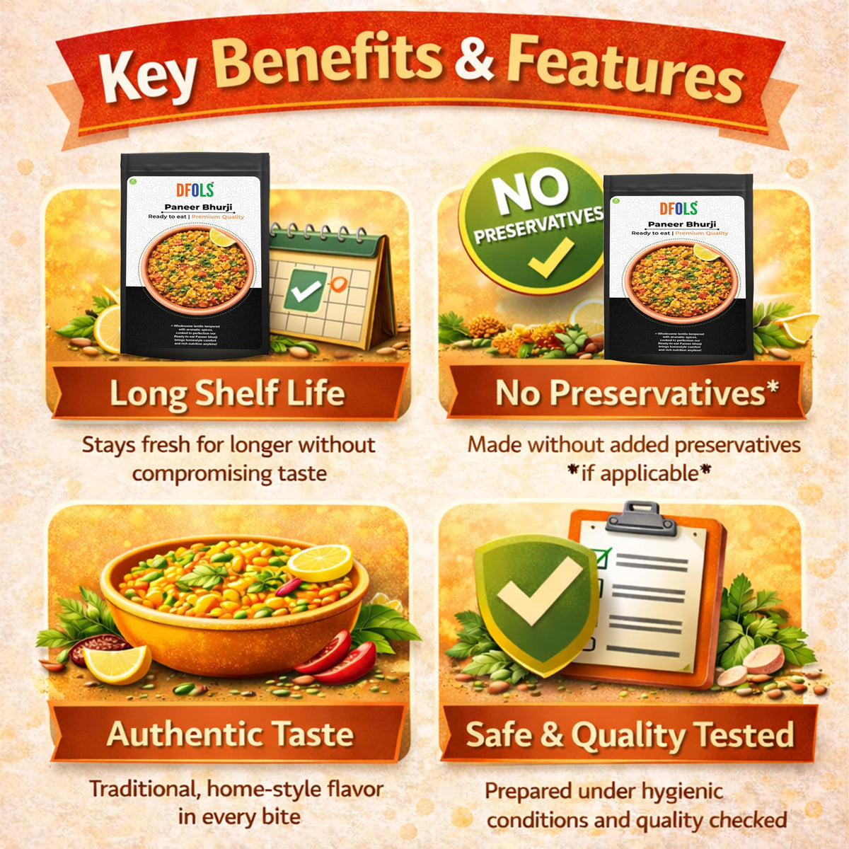 Paneer Bhurji Ready to Eat Indian Cottage Cheese Curry 0.49lb 7.76oz 220g ????????
