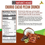Nature’s Heart | Healthy Mixed Nuts Snack | Keto, Gluten Free, Vegan, Low Carb, Paleo | Ethically Sourced | Churro Cacao Pecan Crunch (Pack of 3)