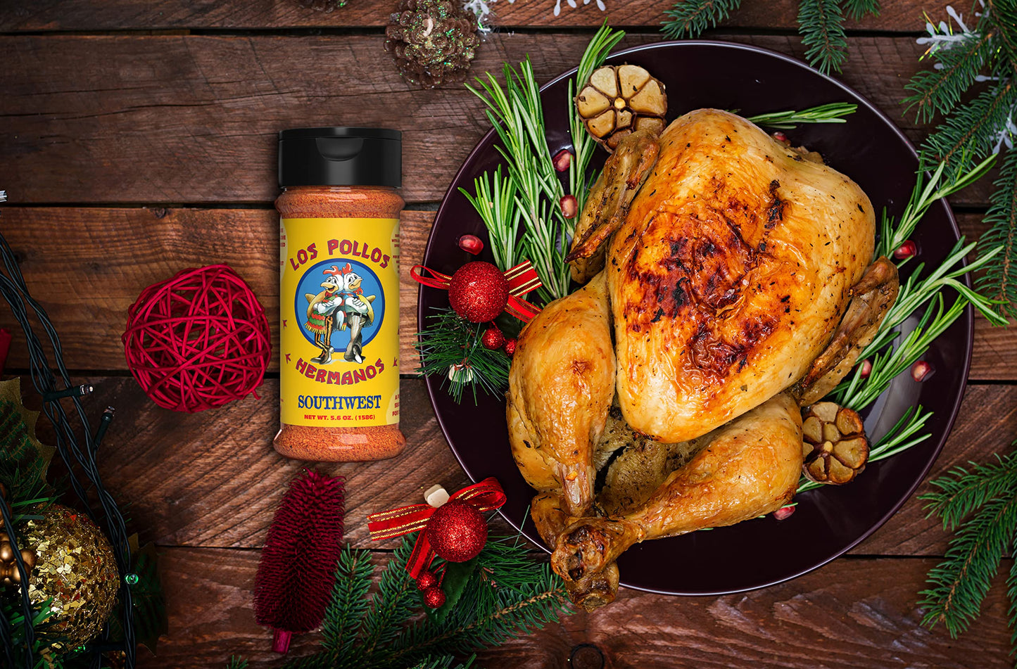 Los Pollos Hermanos Southwest Chicken Seasoning | Los Pollos Hermanos Gift | Best Chicken Dry Rub Southwest | Kosher, Gluten Free & Non-GMO | 5.6 oz |