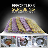 Heavy Duty Dish Scrubbers, Non-Scratch Scouring Pads - Odorless & Long Lasting Mesh Dish Cloth - Replace Sponges - Kitchen, Floor and Bathroom Usage