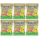 Haribo Sour Goldbears Pack of 6 (4.5oz Bags) Gummi Candy Peg Bag for Movie Nights, Halloween, Easter, and More in a King of Sweets Bulk Bag