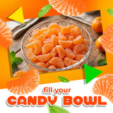 Orange Slices Jelly Candy | 2 Lb Bag | Dye Free Candy | Naturally Flavored Bulk Chewy Candy for Buffets, Events & Everyday Snacking | Gelatin Free