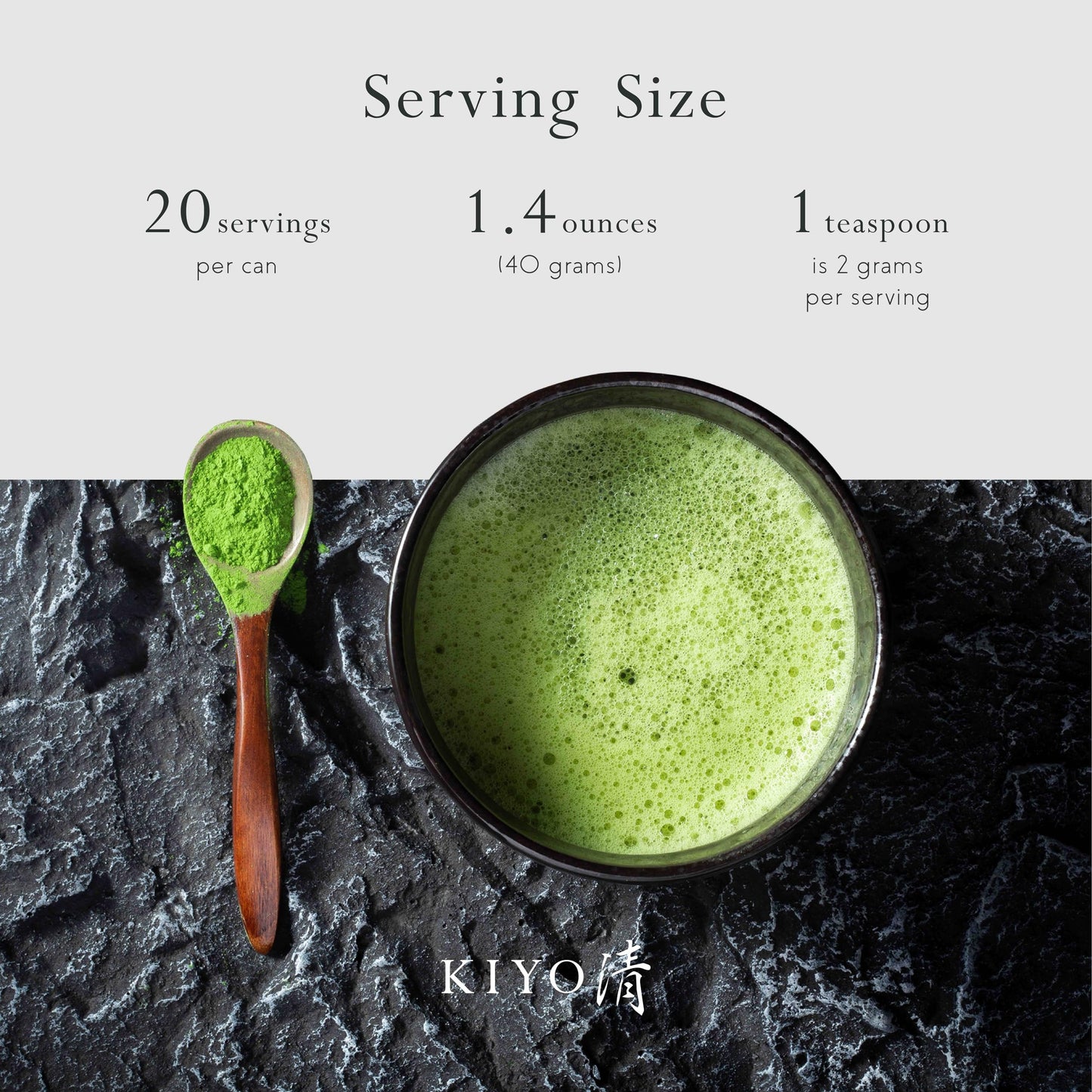 Kiyo Matcha Organic Classic Grade Chiba No Shiro Matcha - Pure Japanese First Harvest Organic Ceremonial Grade Matcha Green Tea Powder from Kagoshima