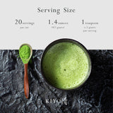 Kiyo Matcha Organic Classic Grade Chiba No Shiro Matcha - Pure Japanese First Harvest Organic Ceremonial Grade Matcha Green Tea Powder from Kagoshima