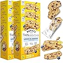Nonni's THINaddictives Almond Thin Cookies - 6 Boxes Lemon Blueberry Cookie Thins - Almond Cookies - Sweet Crunchy & Chewy - Biscotti Individually
