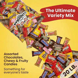 Candyman Easter Candy Variety Pack, 20 lb Bulk Individually Wrapped Candy