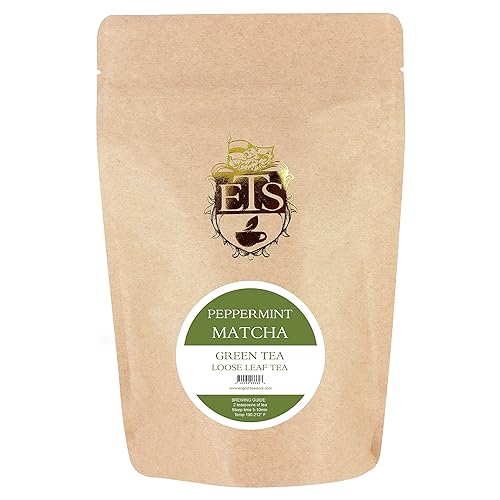 English Tea Store Peppermint Matcha Green Tea - Loose Leaf - 2oz