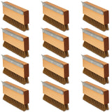 Carlisle Sparta Pizza Oven Brush with Scraper, Brass Wire Bristles, Stainless Steel Scraper, Brown, 8.5" x 4.25" x 1.5" (Pack of 12)