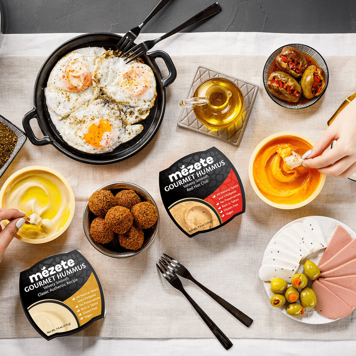 Mezete Red Hot Chilli Hummus, 215 GR