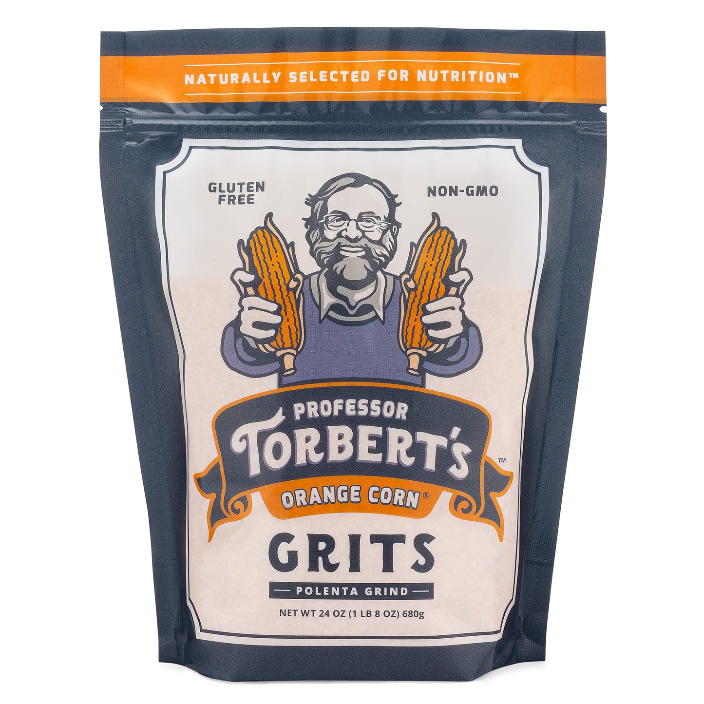 Professor Torbert's Orange Corn Grits (24 oz Bag) (24 oz Bag, Original)