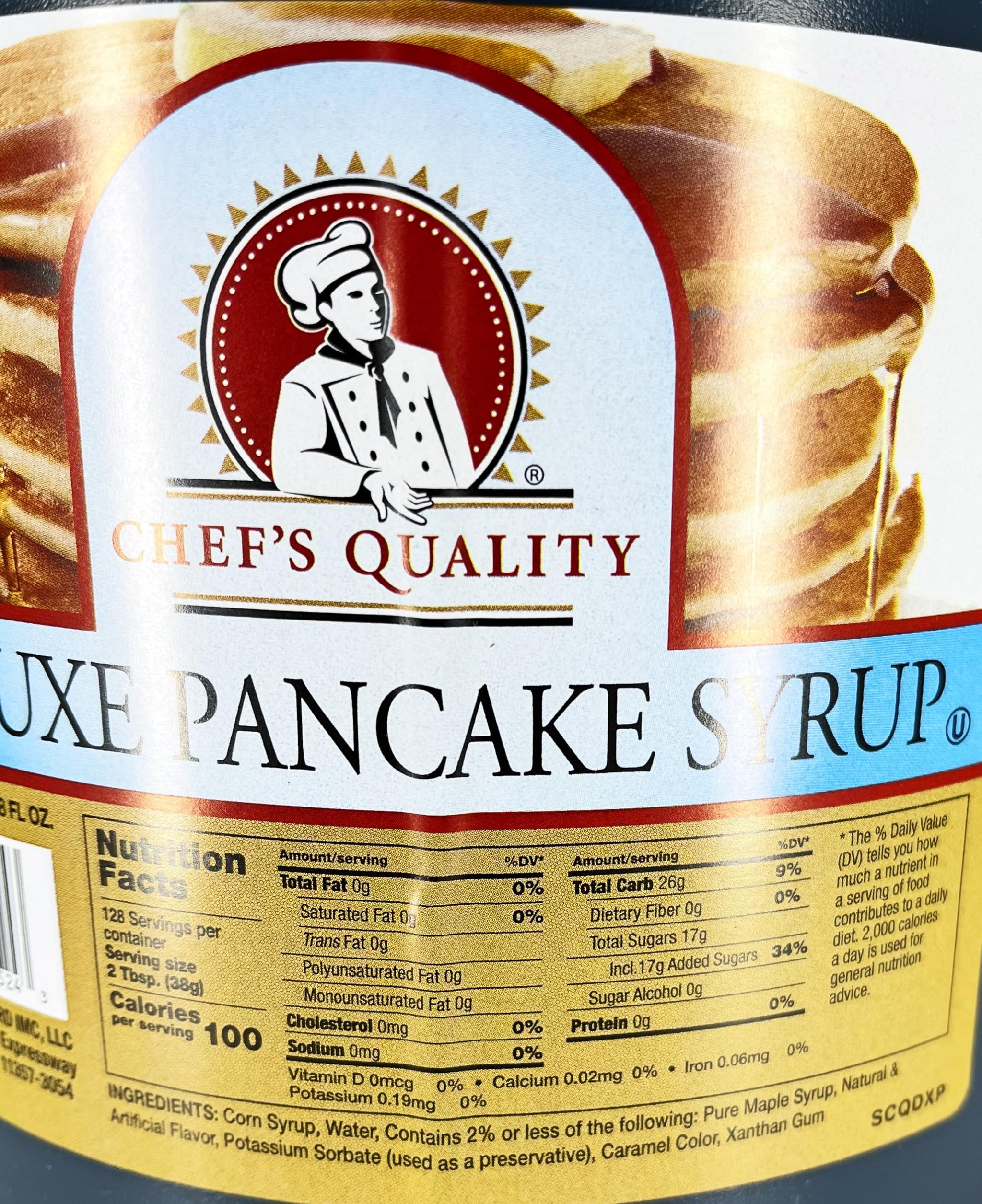 Chef's Quality Deluxe Pancake Syrup 1 gallon