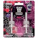Glade PlugIns Refills Air Freshener, Scented and Essential Oils for Home and Bathroom, Velvety Berry Bliss, 1.34 Oz, 2 Count