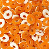 Peach Rings - 2 Pound Pack - Peach Gummy Candies - Sugar Coated Sweet & Sour Candy - Chewy Gummy Rings for Snacking, Sharing, Office Jars & Gift