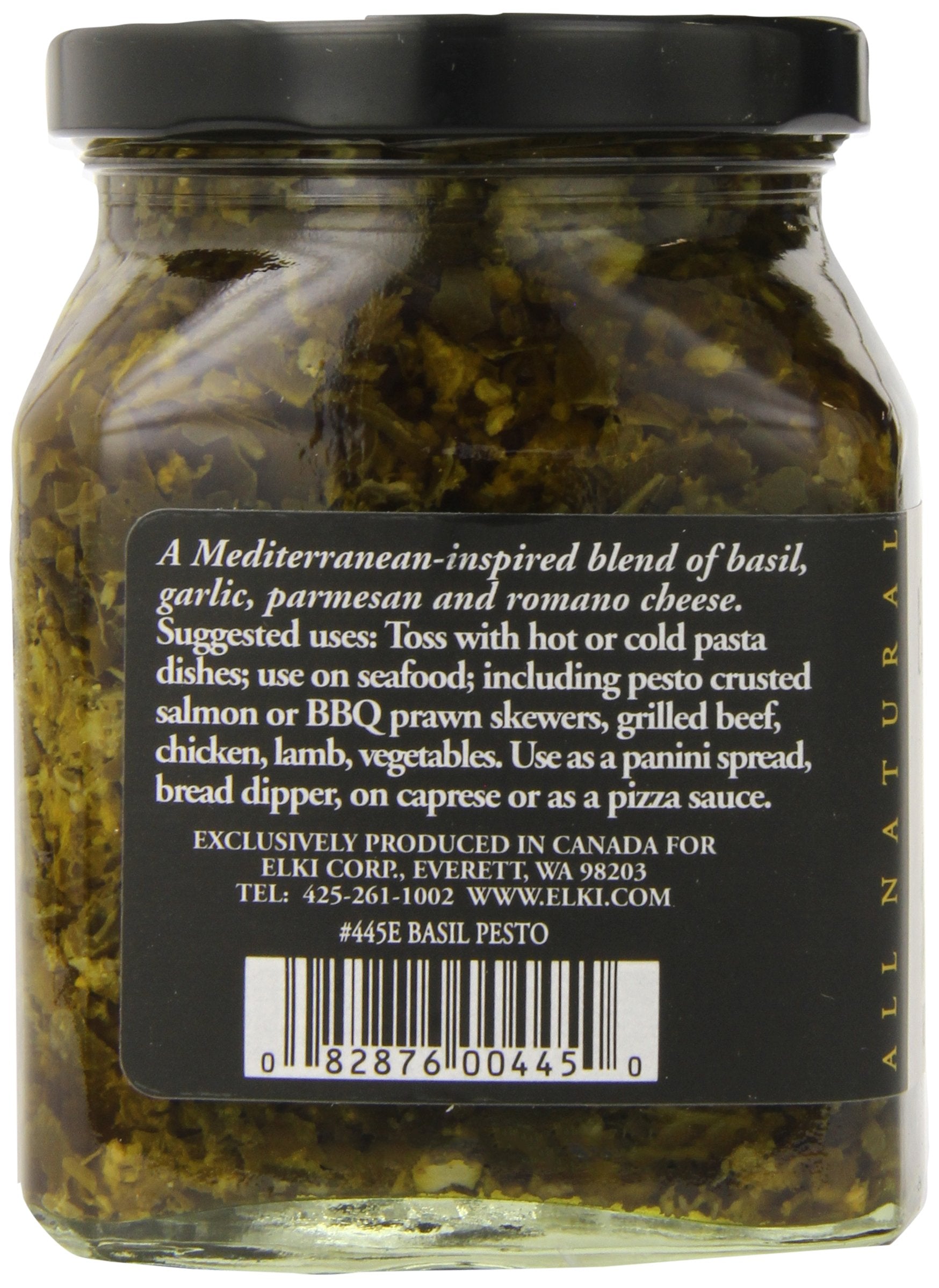 Elki's Gourmet Basil Pesto, 10 Ounce