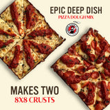 Urban Slicer Pizza Worx - 3 Pack Variety Pizza Doughs & 3 Pizza Sauces - Neapolitan, Deep Dish, and Grilling Dough - Pizza Making Kit - Makes 6 Pizzas