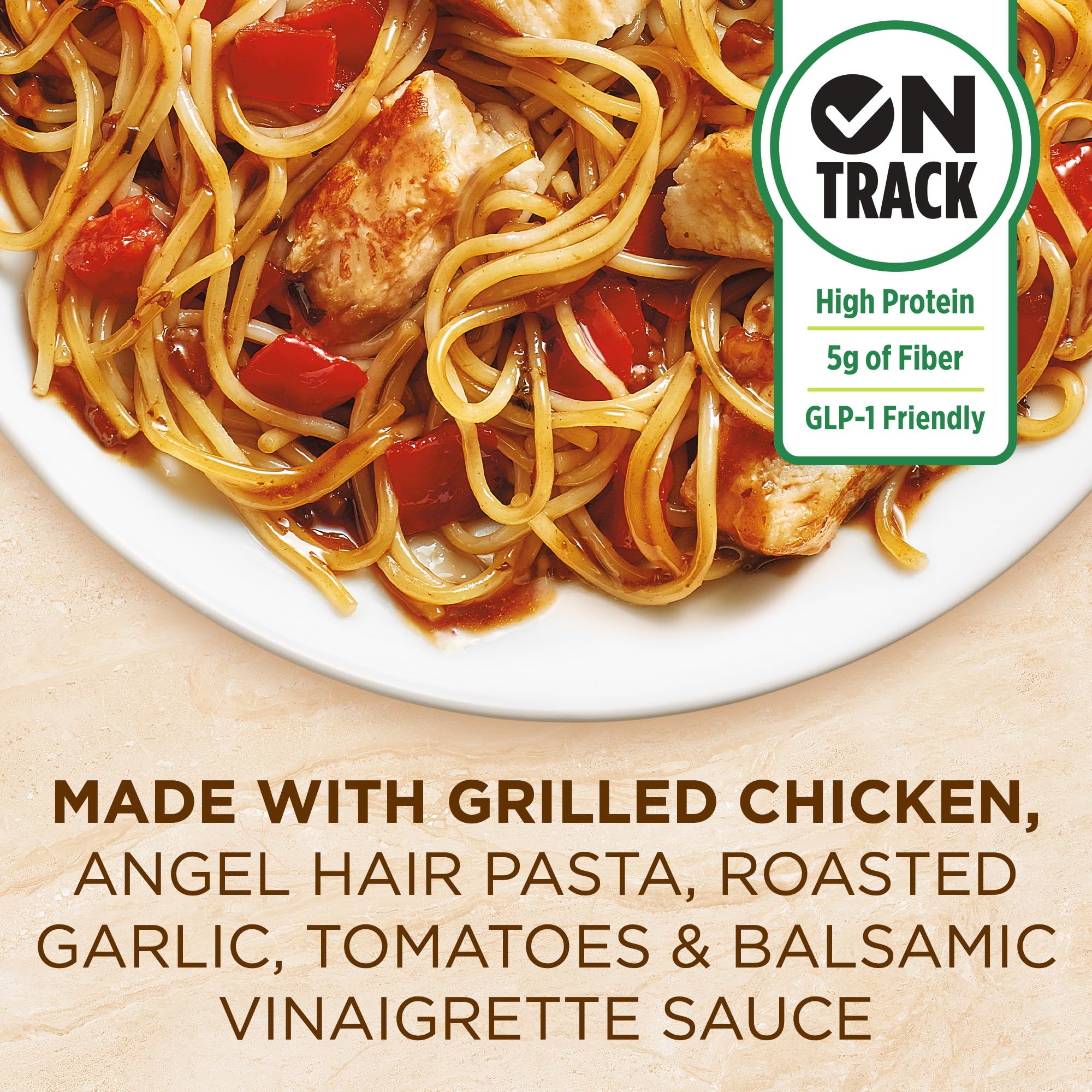 Healthy Choice Cafe Steamers Chicken Margherita with Balsamic, Convenient Microwave Meal Made With No Preservatives, Frozen Meal, 9.5 OZ Bowl
