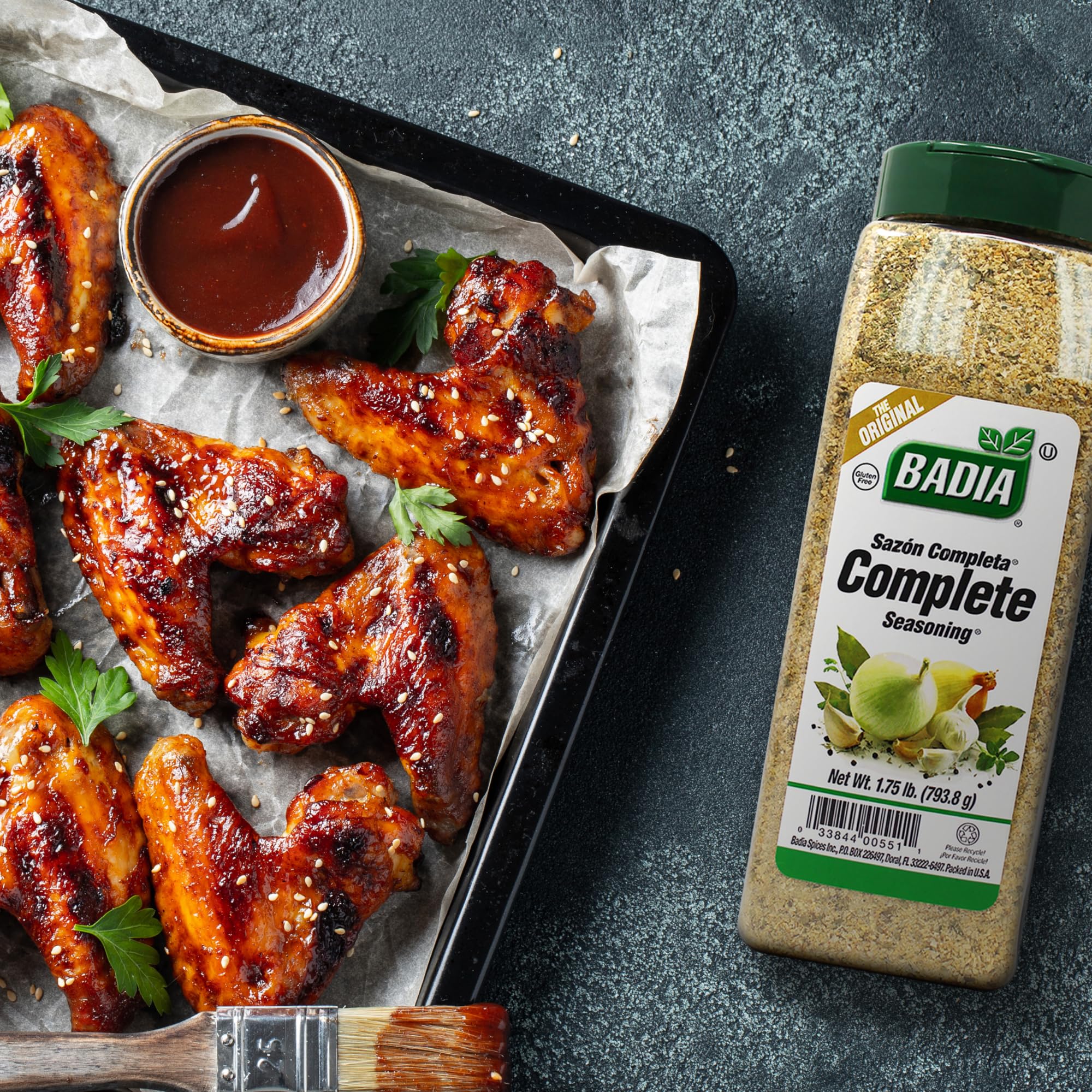 Badia Complete Seasoning, 28oz - All-Purpose Spice Blend of Garlic, Onion, Salt, Pepper, Herbs & Spices - Savory Signature Blend