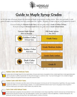 Mansfield Maple Certified Organic Pure Vermont Maple Syrup Grade A Dark Robust, 500ml Glass Bottle