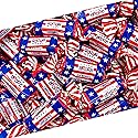 Patriotic Candy Bulk | 2 Pound Bag | Chocolate Flavored Caramels | Red White and Blue Candy for 4th of July Celebrations | Individually Wrapped