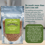 s.a.l.t. sisters Ghost Pepper Sea Salt | All-Natural, Gluten Free, MSG Free, Non-GMO | Easily Dissolvable Naga Jolokia Infused Coarse Sea Salt |