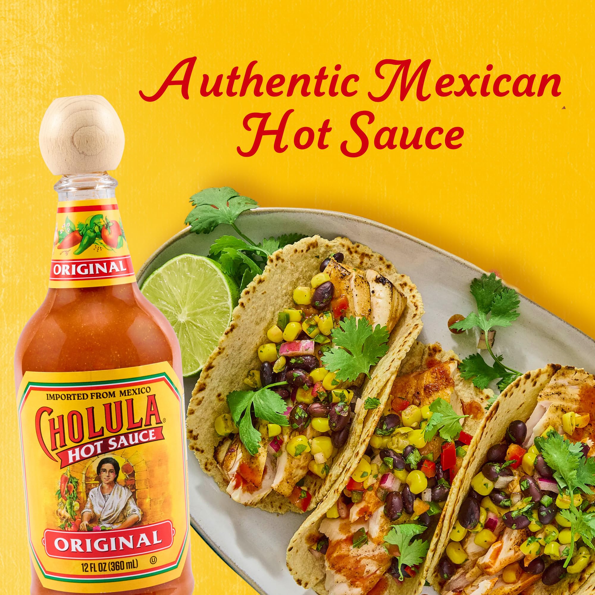 Cholula, Sauce Hot Original, 12 Fl Oz