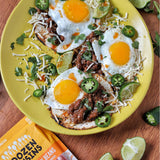 A Dozen Cousins Vegan Mexican Pinto Cowboy Beans 6pk, Seasoned Healthy Microwave Beans in Avocado Oil, Ready to Eat Prepared Food, Easy Plant Protein