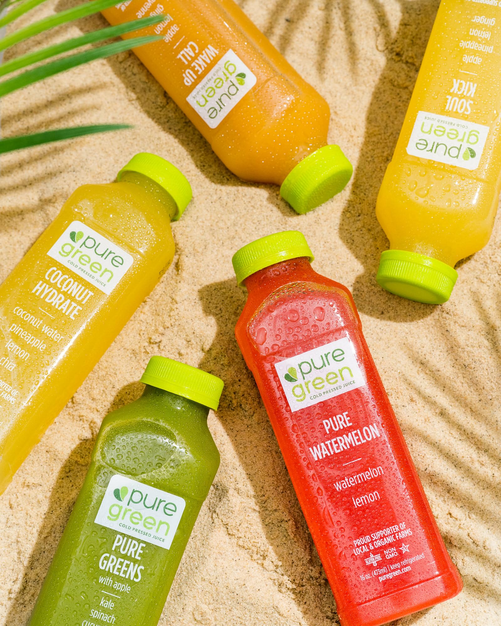 Pure Green Cold Pressed Juice - Pure Watermelon - Fresh Functional Blend with Watermelon and Lemon - Natural, Gluten Free, Non-GMO, No Artificial