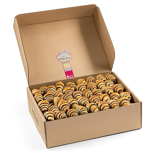 Green's Bakery Cinnamon Rugelach Croissant, 10 lb. Box, Fresh Bakery Food, Breakfast Pastery, Dairy and Nut Free, OK Certified Kosher and Pareve