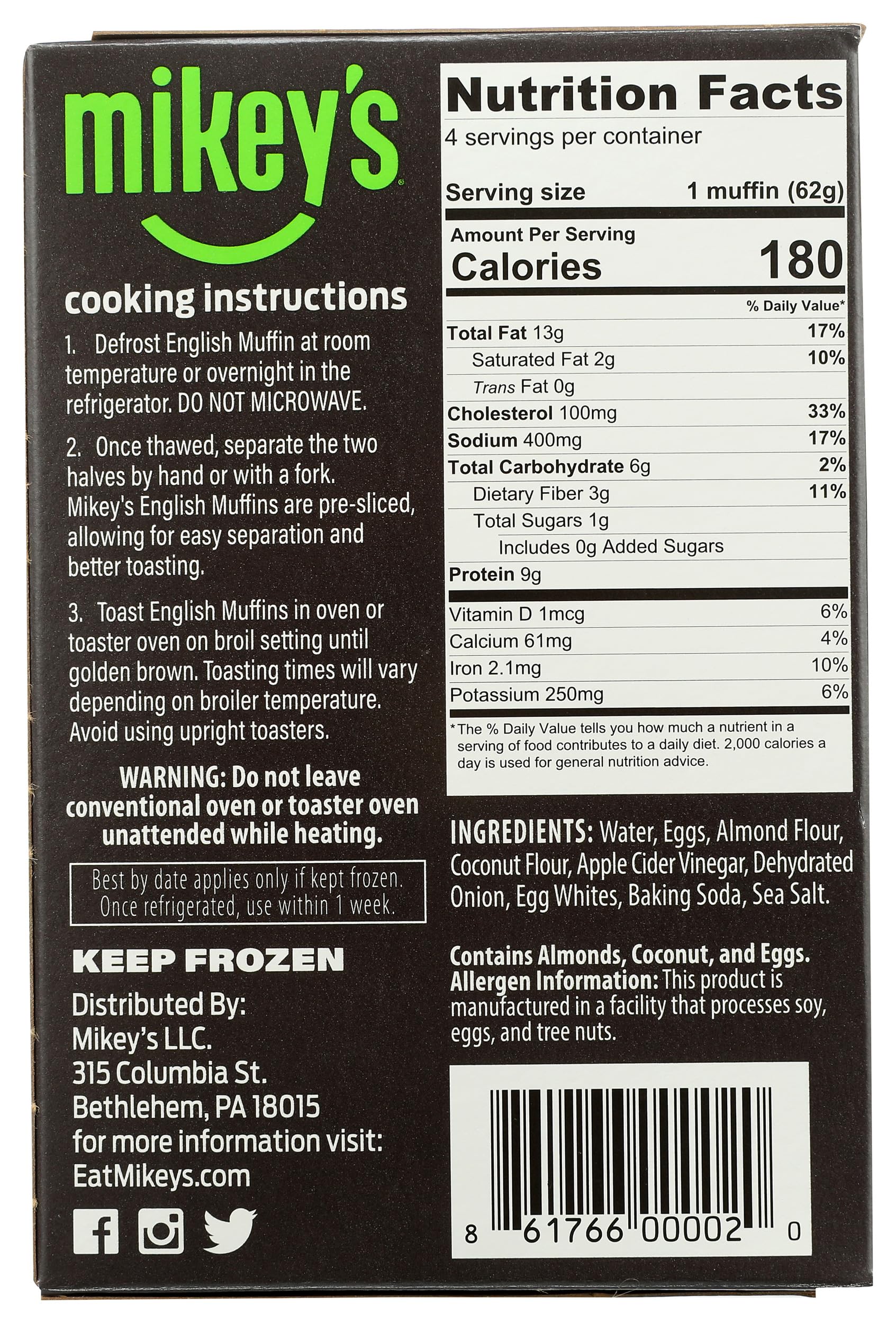 Mikeys Muffins, Muffins Toasted Onion, 8.8 Ounce