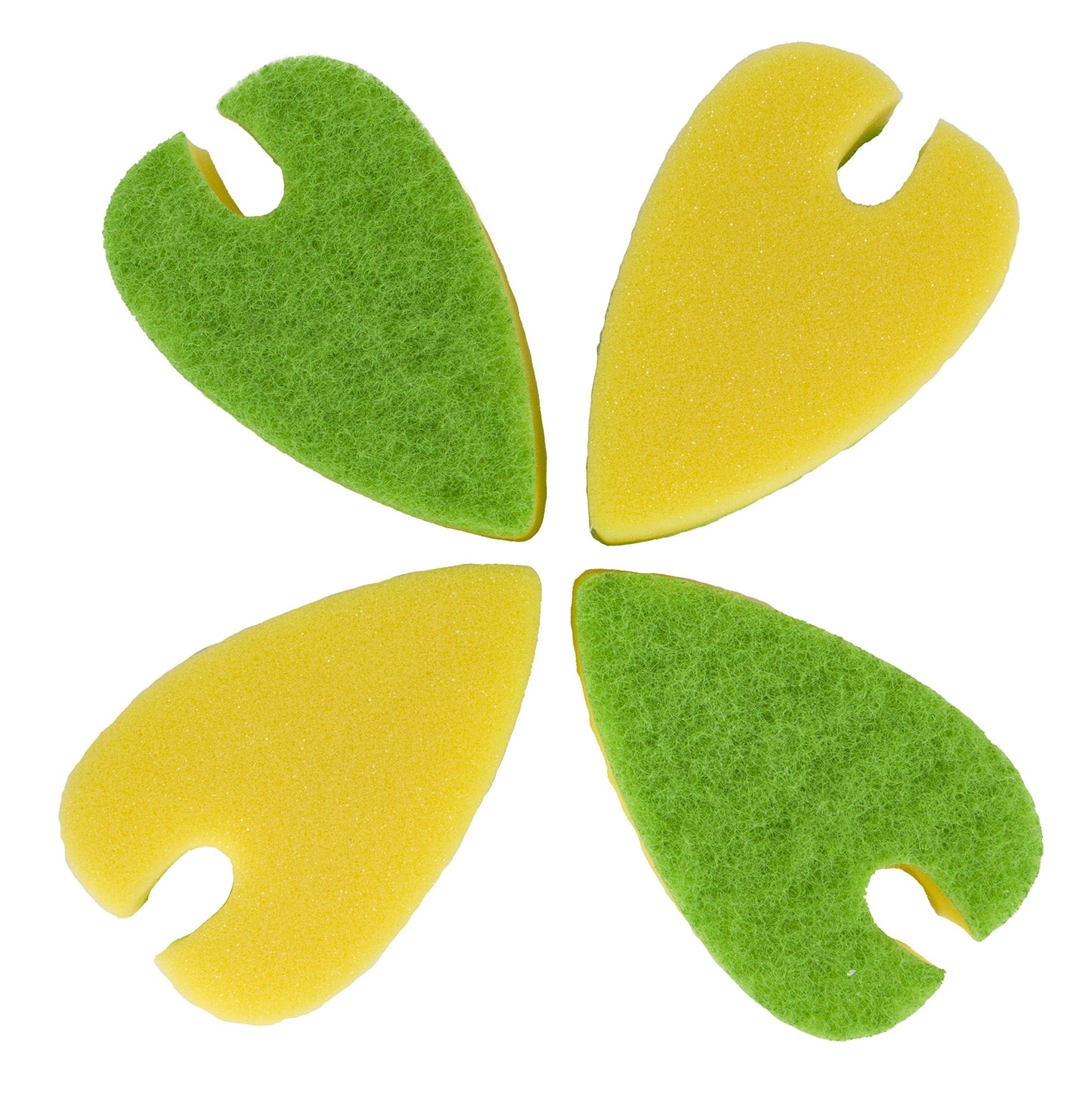 Evriholder Quick Dry Dishwashing Sponge, Versatile Slot to Clean Silverware, Easy to Hang on Any Faucet, Pack of 4 Sponges