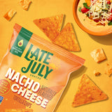 LATE JULY Snacks Nacho Cheese Tortilla Chips, 6 Oz Bag