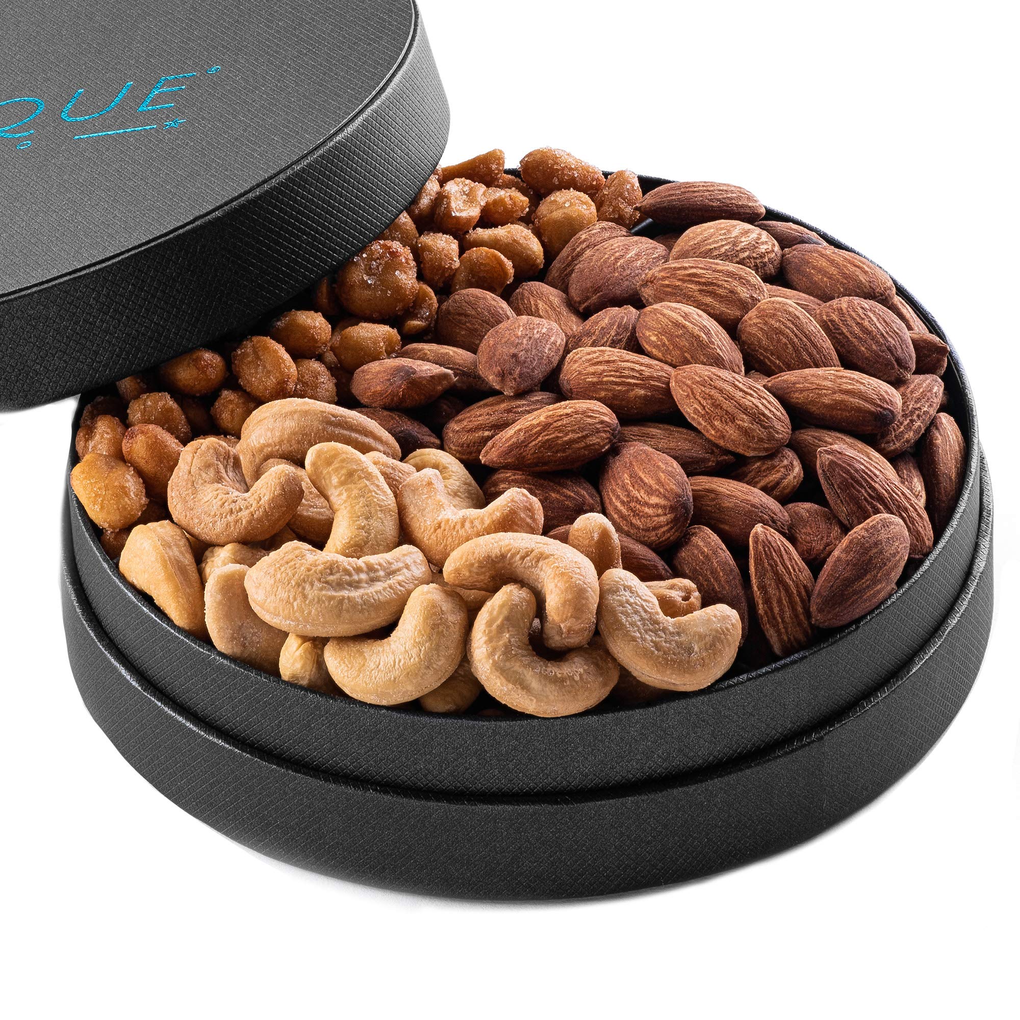 Cirque Gift Co. Gourmet Nut Gift Tray 6" Freshly Roasted Assorted Nuts for Mothers Day, Fathers Day, Holiday, Corporate Gifting, Thanksgiving Gift