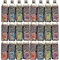 [JapanRare] SANGARIA RAMUNE MIX COMBO (ORIGINAL, MELON, GRAPE, STRAWBERRY) - 24 ALUMINUM BOTTLES, 16.2 FL OZ EACH