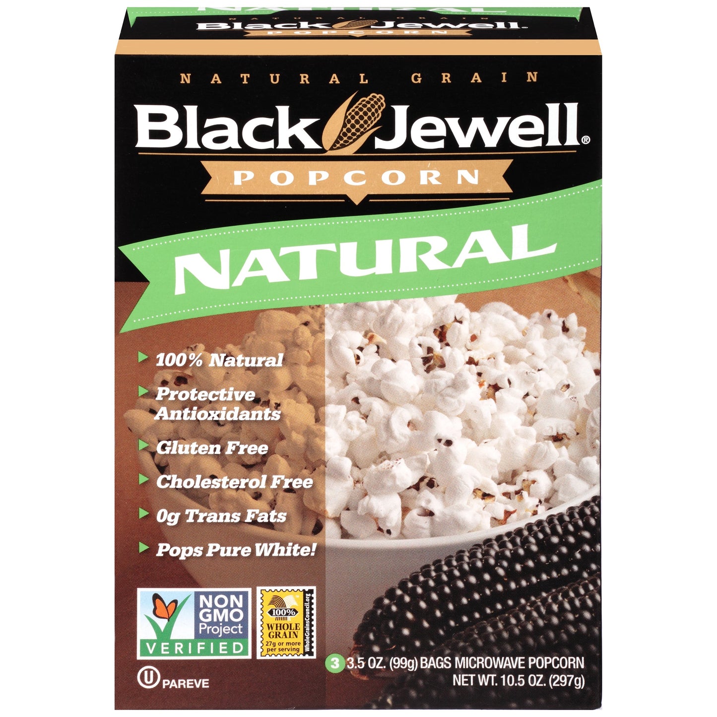 Black Jewell Popcorn Micro Naturl 3ct