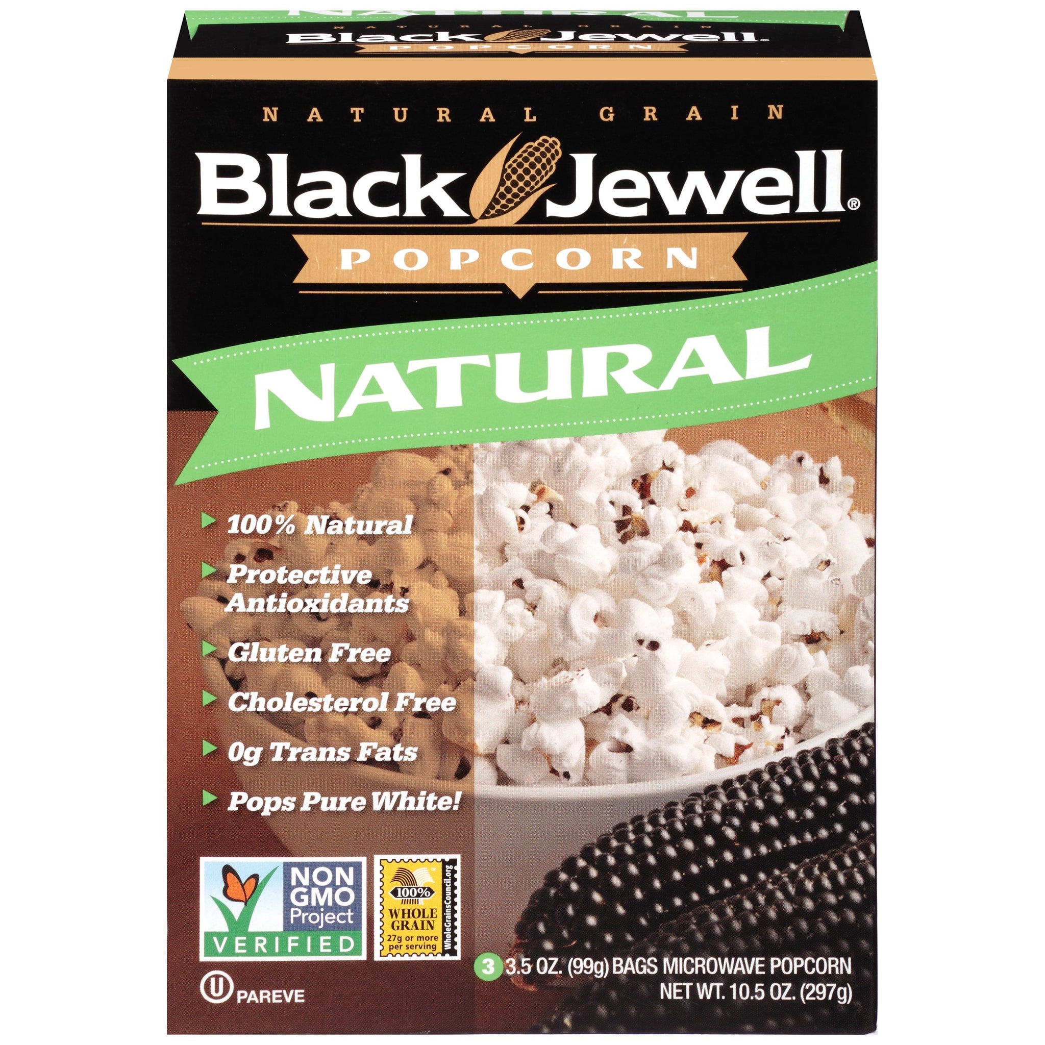 Black Jewell Popcorn Micro Naturl 3ct