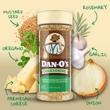 Dan-O's Cheesoning Seasoning, 2.6 oz Bottle, 2 Pack, All Purpose Seasoning for Pizza, Popcorn, Chicken, Bread and More, Sugar Free, Zero Calorie
