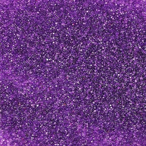 Kasvan Purple Sanding Sugar Sprinkles - Edible Sugar Crystals, Baking Cake Decorations, Ice Cream Toppings cupcake Decorating, Wedding Party Chirstmas