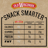 Old Wisconsin Beef Sausage Snack Sticks, Naturally Smoked, Ready to Eat, High Protein, Low Carb, Keto, Gluten Free, Counter Box, Pack of 42