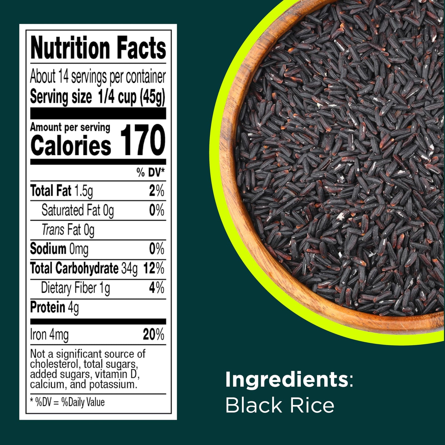 RiceSelect Premium Black Rice, Whole-Grain, Gluten-Free, Non-GMO, and Vegan Rice, BPA-Free 22-Ounce Jar (Pack of 1)