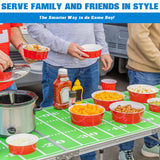 GoBig Red Party Cup Bowls - 50 Small Disposable Plastic Bowls
