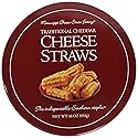 Mississippi Cheese Straw Factory Traditional Cheddar Cheese Straws in Gift Tin, 16oz (454g)