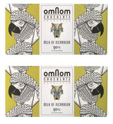 OmNom Milk of Nicaragua | 50% Single Origin Nicaragua Cacao | Icelandic Bean To Bar Chocolate by OMNOM CHOCOLATE REYKJAVIK | 2 x 60g Bar