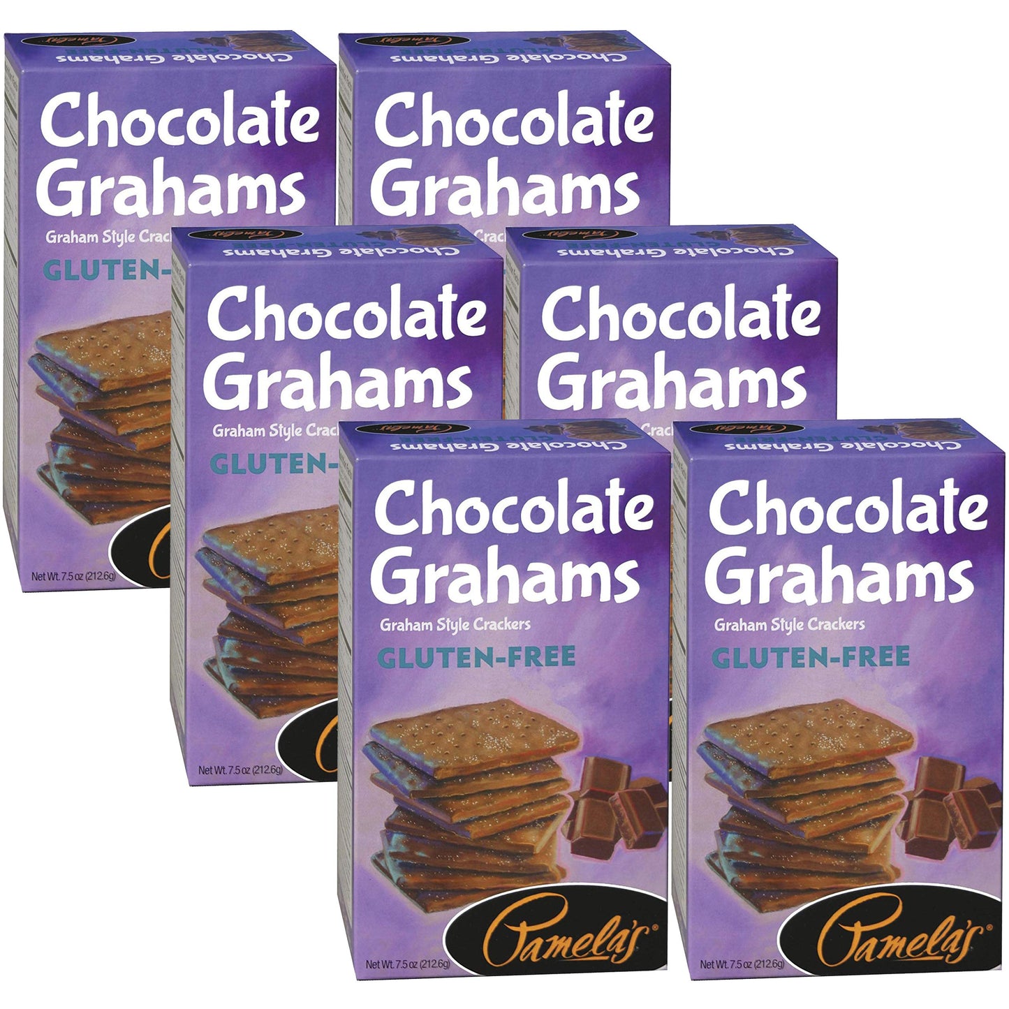 Pamelas Cinnamon Grahams, 7.5 Ounce, Pack of 6